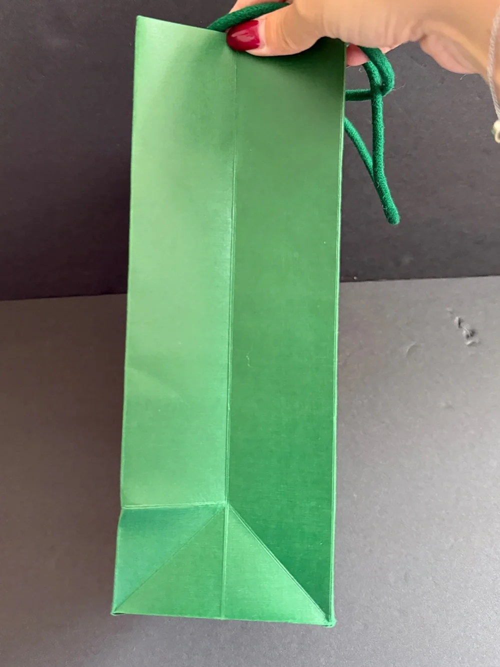 ROLEX Green Luxury Gift Bag with Gold Crown Logo